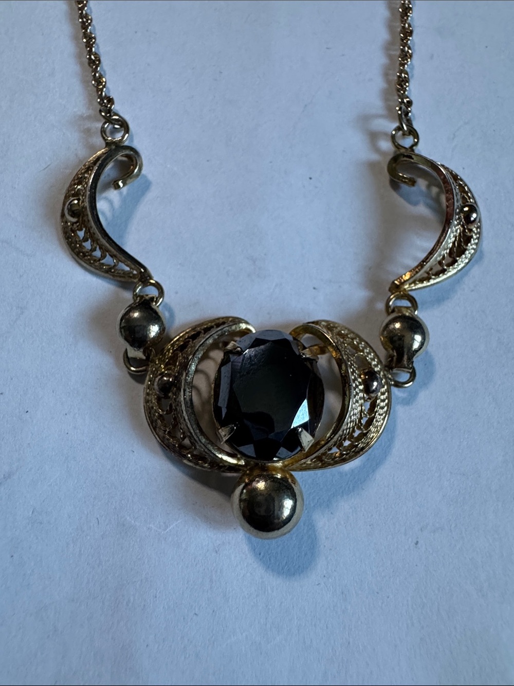 Vintage Titan Gold Filled “Alaskan Diamond” necklace. Vintage 1955-1965